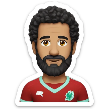 mo salah Liverpool Kit sticker