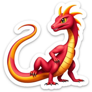 Seviper-Salazzle-Fakémon-hybrid-creature (full body)  sticker