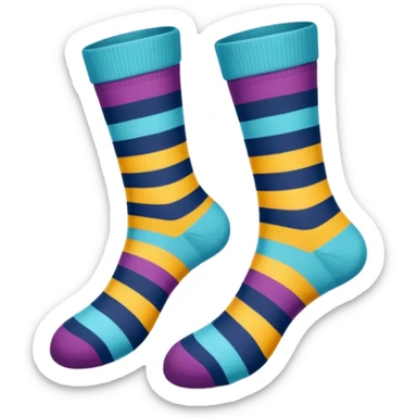 hipster socks sticker