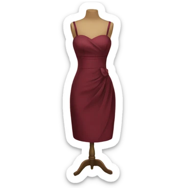 Burgundy dress cocktail  sticker