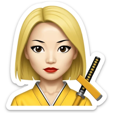 o ren ishii played by lucy liu in kill bill sticker