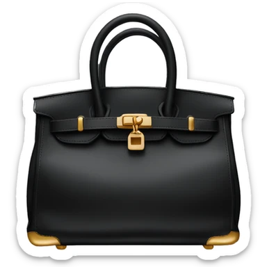 Black birkin bag sticker