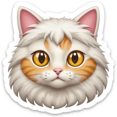 A cat with a star eyes sticker