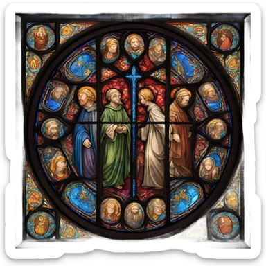 Cathedral window  sticker
