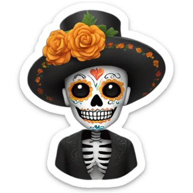 day of the dead sticker