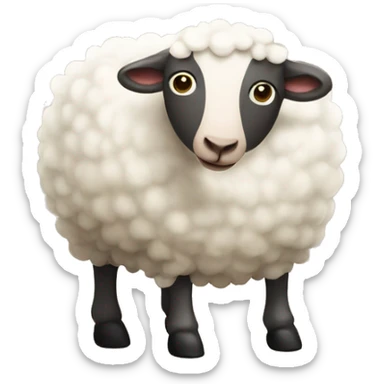 Sheep cow sticker