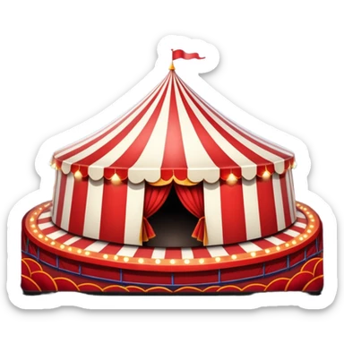 circus performance arena sticker