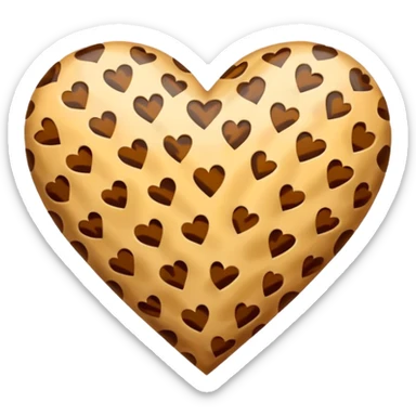 Cheetah print heart  sticker