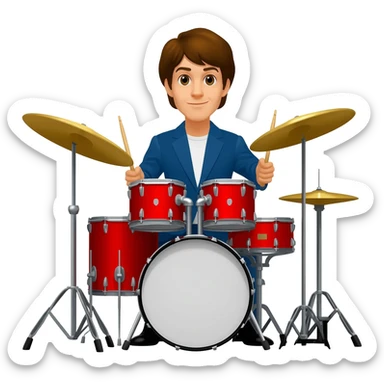 ringo on drums sticker