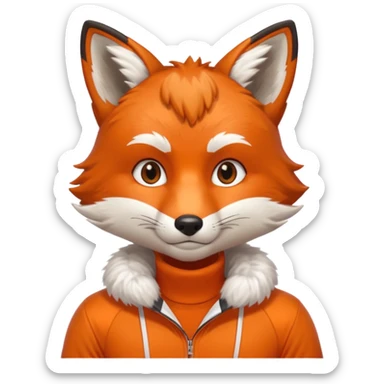 athlete fox sticker