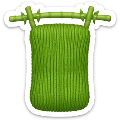 Bamboo knitting sticker