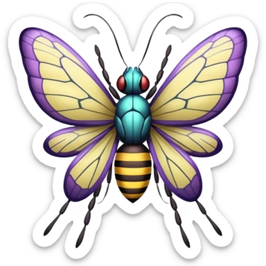 Beedrill-Butterfree-Vivillion-Beautifly-Venomoth-fusion sticker