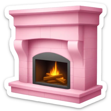 Winter Pink FirePlace sticker