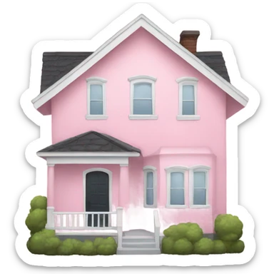 Light pink House  sticker
