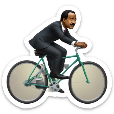 Paul biya on a bicycle  sticker