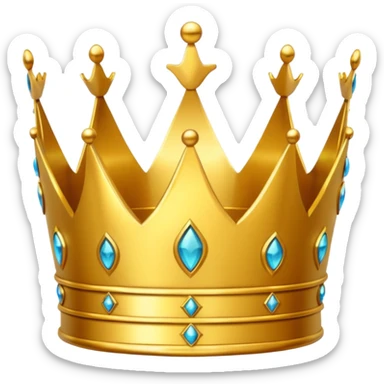 golden crown sticker