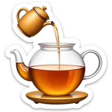 Clock that tea sticker