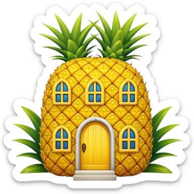 Generate pineapple house sticker