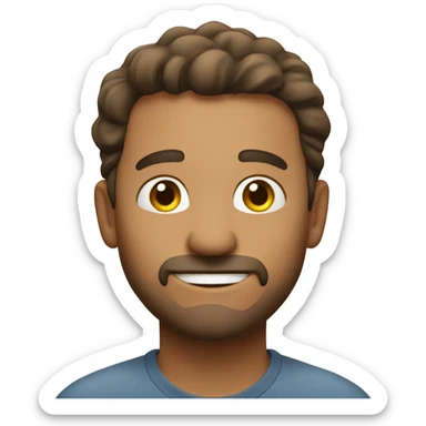 man feeling great thanks sticker