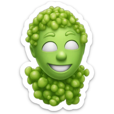 Chartreuse dollop sticker