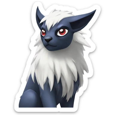 Cool Edgy Absol-Nargacuga-Zorua-Quilava, full body sticker