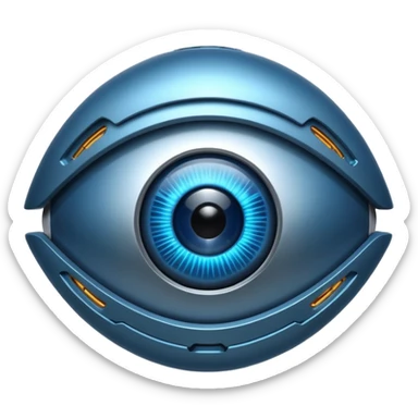 Ai robot eye sticker