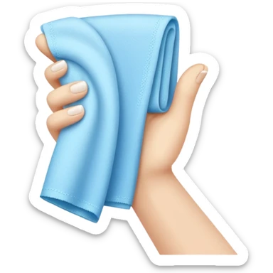 hand wiping sticker