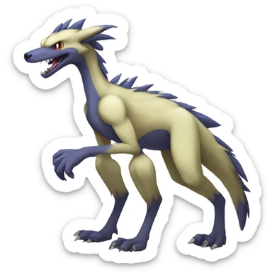 Lombax-Sergal-Vernid-Fakemon full body sticker