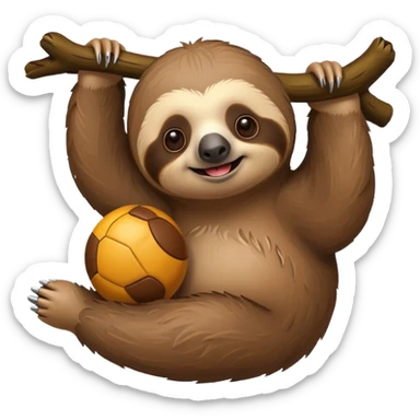sloth with toy sticker