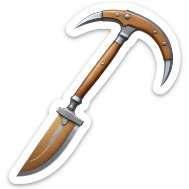 The sickle used by farmers sticker