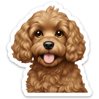 Light brown Cavapoochon  sticker