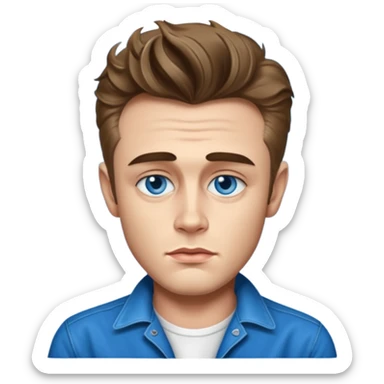 James Dean with blue eyes sticker