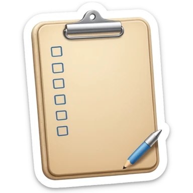 beige to do list without pencil sticker