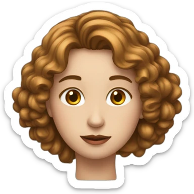 девушка с красными волосами sticker