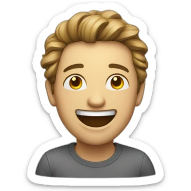 someone who laught a lot sticker