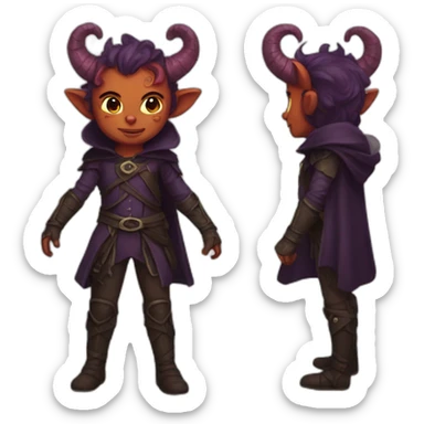tiefling sticker