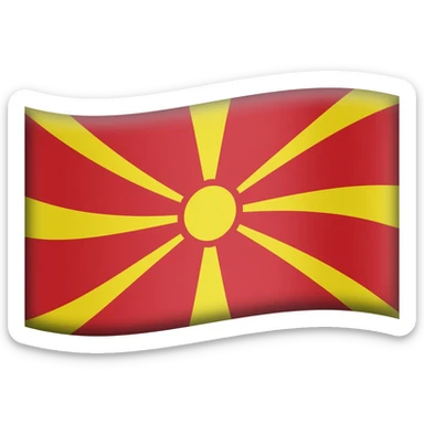 flag of North Macedonia sticker