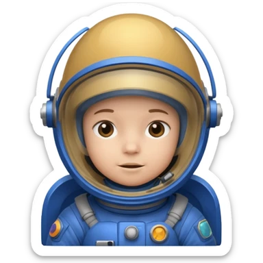 space child blue eqipmnet sticker