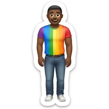 Gay pride man sticker