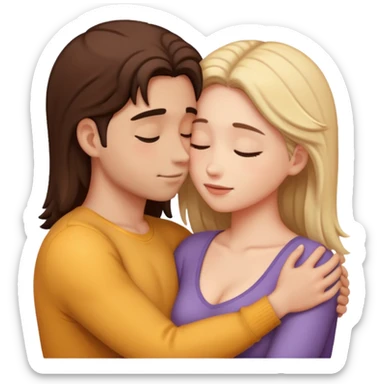 intimate moment between lovers sticker