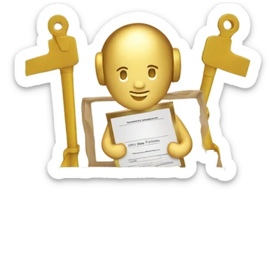 The worst worker certificate golden sticker