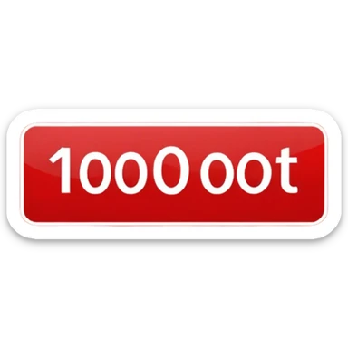 write 10,000 ft. in white writing on a red sign sticker
