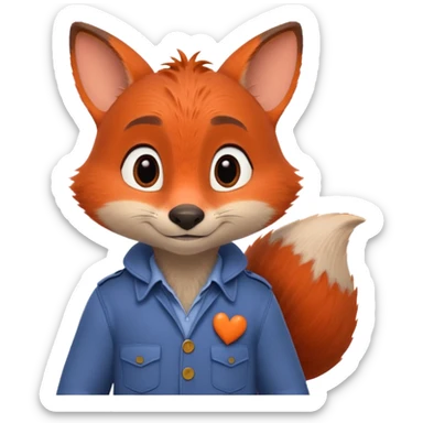 Nick Zootopia enamorado sticker