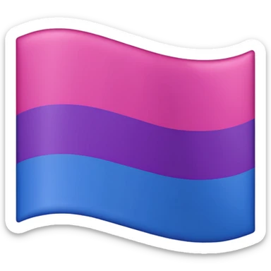 bisexual flag sticker