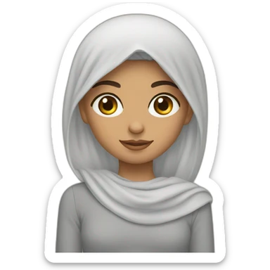 Curly Iraqi girl sticker