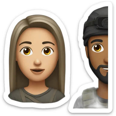 isis and matt sticker