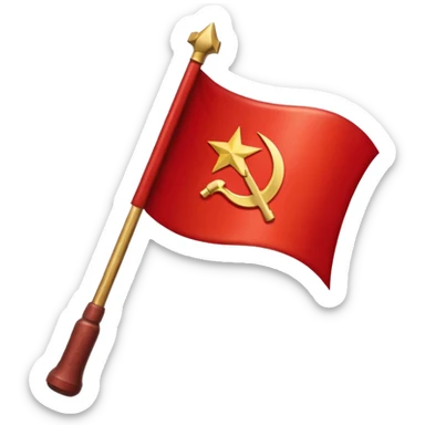 Soviet union flag sticker