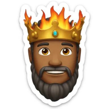 King of the fire sticker