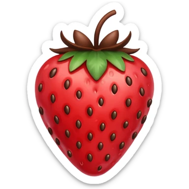 chocolate covered strawberry sticker