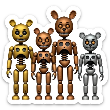 Five nights at Freddy’s animatronics sticker